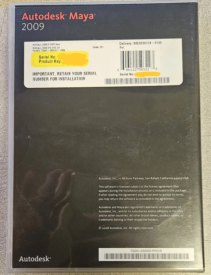 Autodesk Maya 2009 10th Anniversary Student Version DVD with Serial #120P - Image 2 of 3