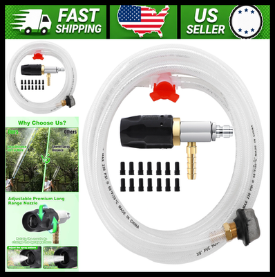 #ad #ad JOEJET Pressure Washer Chemical Injector Kit with 45 ft Siphon Hose $242.99