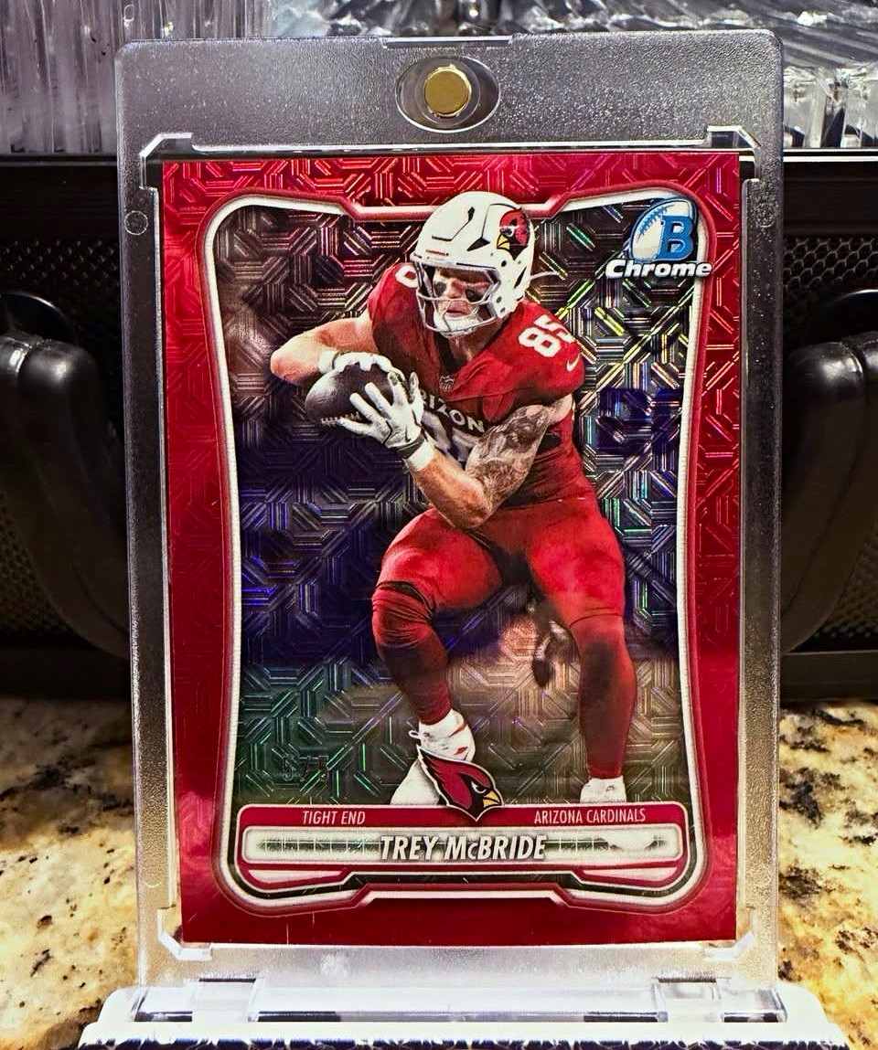 Trey McBride 2026 Topps Bowman Chrome Red Mojo Bookend SSP 5/5 🤯