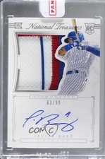 2015 Panini National Treasures Rookie Silhouette 63/99 Javier Baez #10 Auto ow6