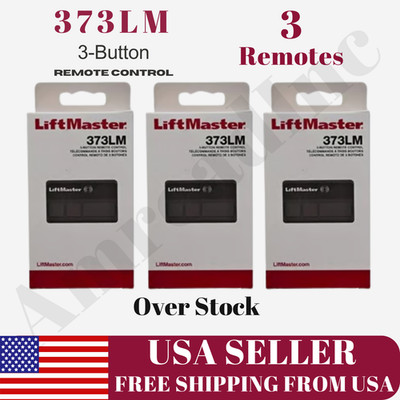 3 Pack LiftMaster 371LM 1-Button Security+ 315MHz Garage Door Remote Control