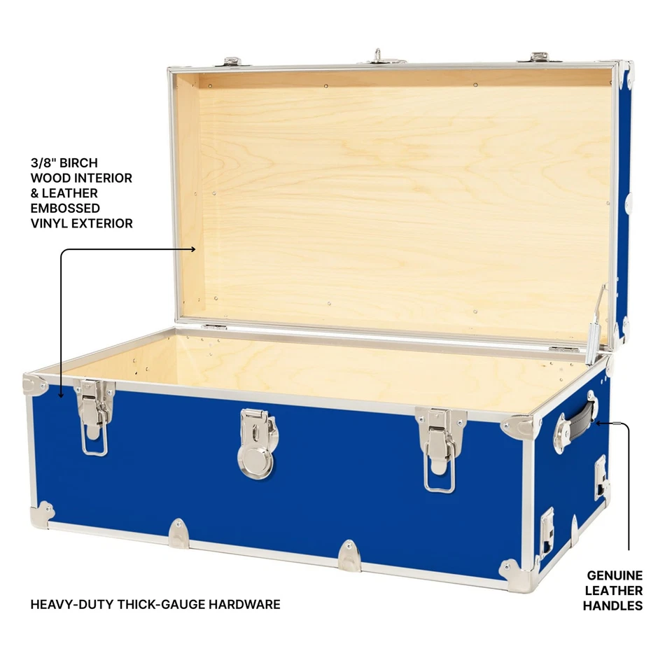 Classic Large Trunk - 32"x18"x14", 1500+ lbs Capacity - Many Colors, Soft-Clo... - Image 3 of 4