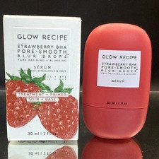 Glow Recipe Strawberry BHA Pore- Smooth Blur Drops Treatment/Primer 1oz 30ml NIB