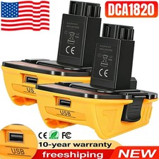 Pack For DEWALT DCA1820 Adapter Converter 18V To 20V MAX 20 Volt Li-ion Battery