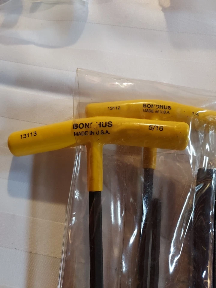 "Bondhus" 6 Piece Ball End Hex Keyset, SAE, T Handel  Allen Wrench Set - Image 2 of 4