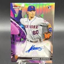 Topps 2021 Finest Autographs Andres Gimenez #FA-AG Rookie Auto New York Mets