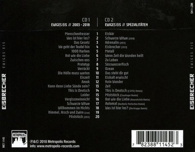 EISBRECHER EWIGES EIS: 15 JAHRE EISBRECHER NEW CD