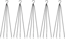 Hanging Planters Baskets Chains 23 Inches 4 Leads Hanging Chains with Tightly Ho