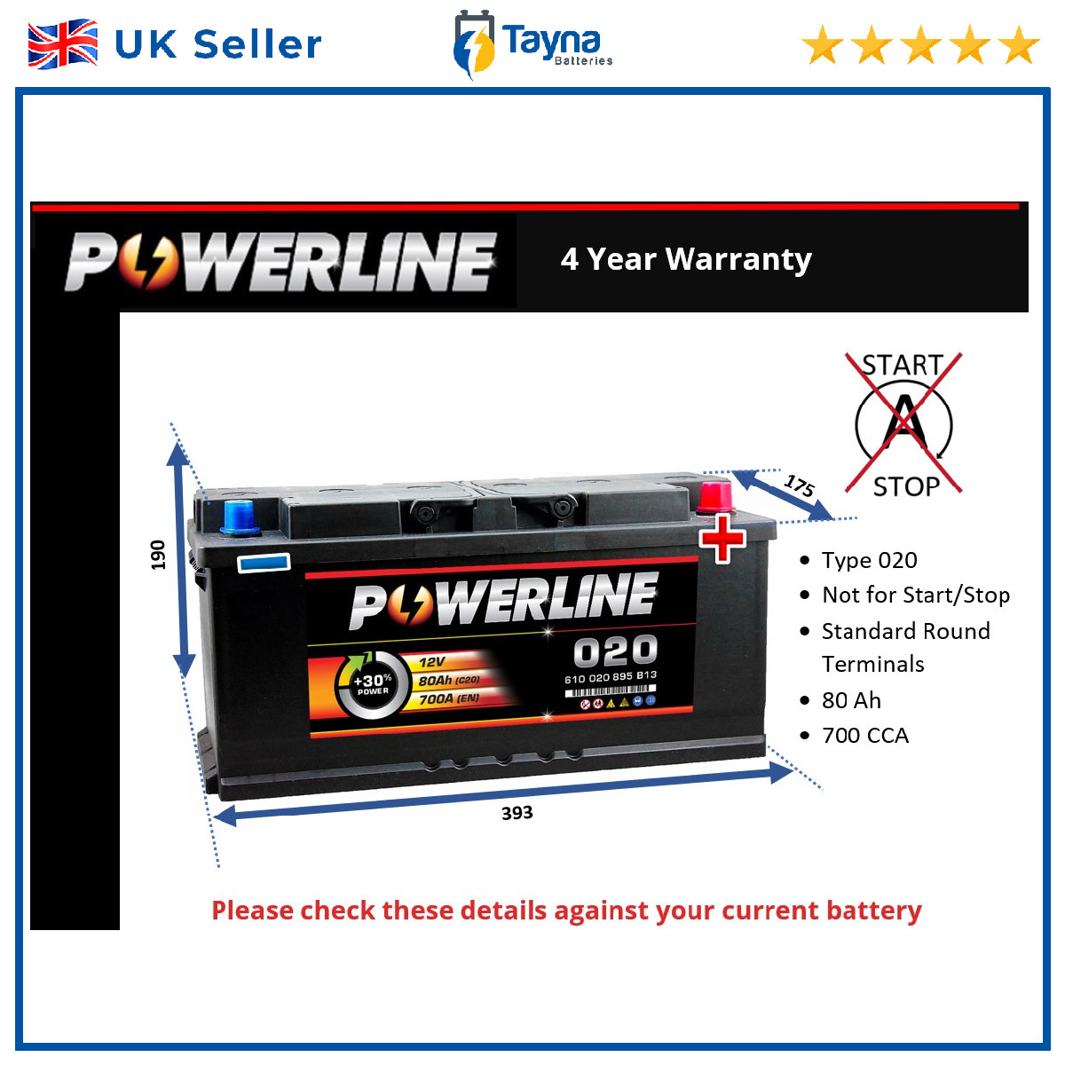 Battery fits AUDI RS5 RS4 A4 Allroad A7 S8 RS6 S6 A6 Allroad S4 020 New