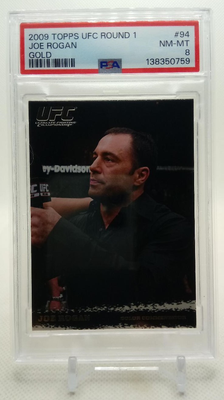2009 Topps UFC Round 1 Joe Rogan Gold PSA 8 RC
