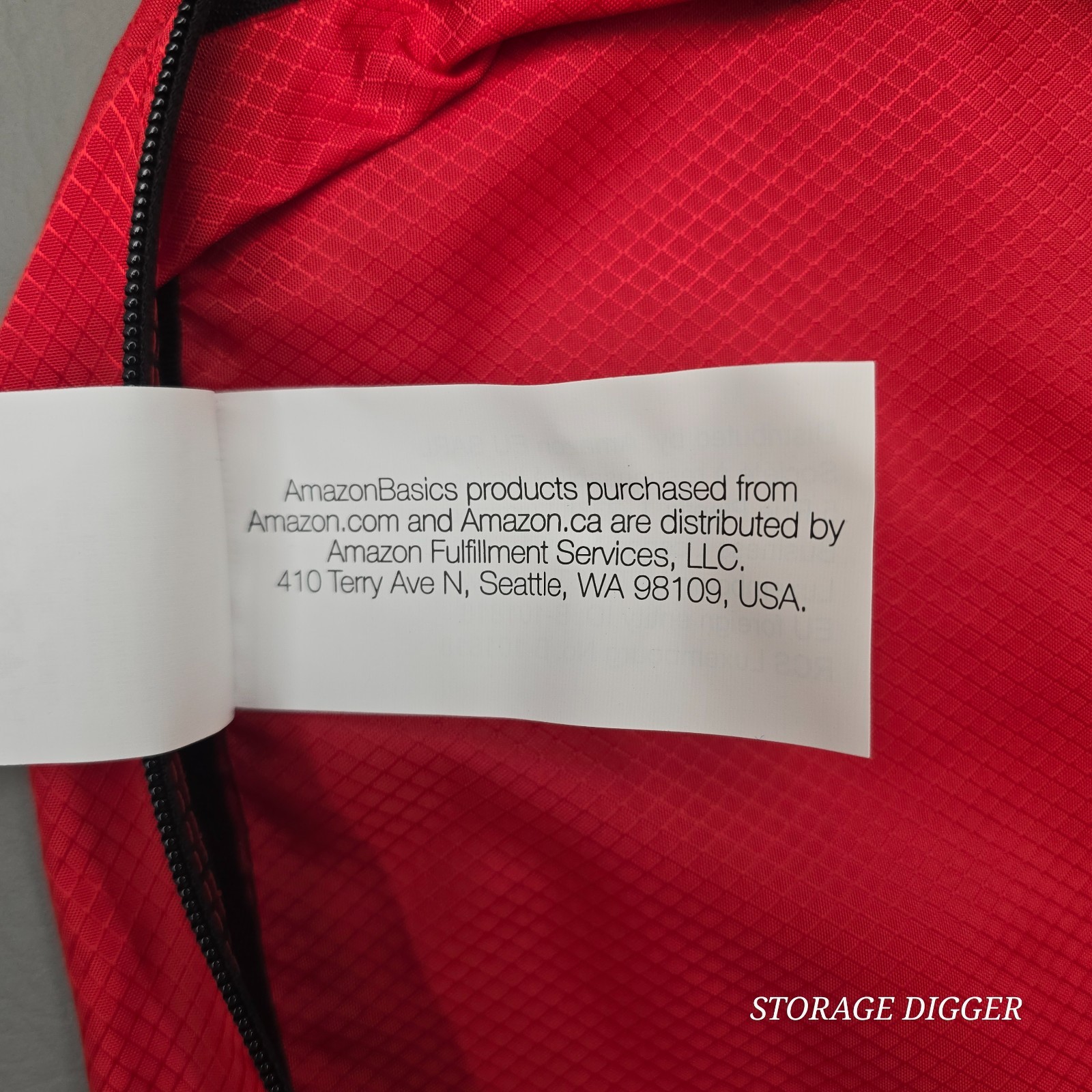 AmazonBasics Packing Cubes 4-Piece Set Red Travel Luggage Organizers Mesh Bags