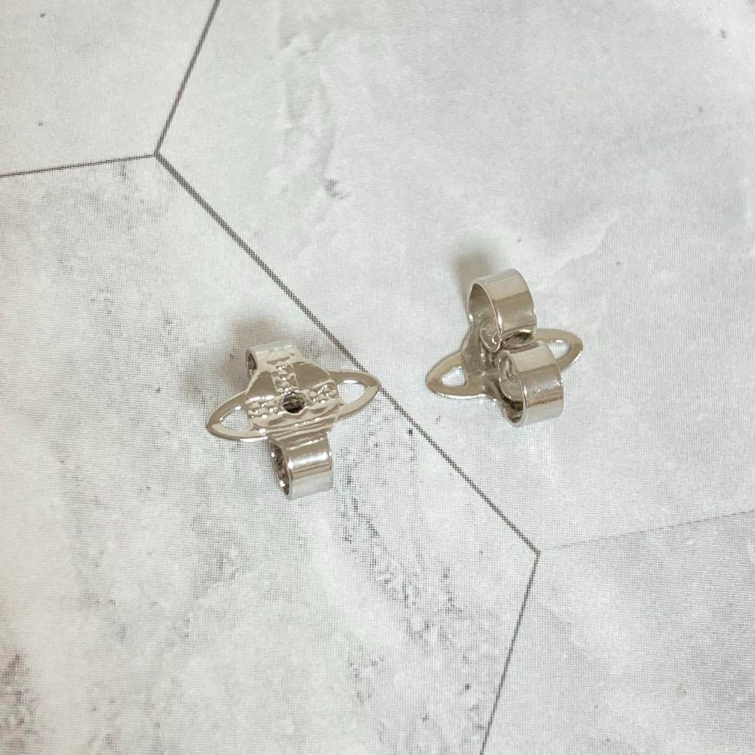 Vivienne Westwood Earrings Tiny Orb Light blue Silver NO BOX