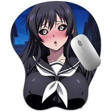 3D Mousepad Oppai Mouse pad with Wrist Rest Pain Relief Anime Manga pad Karura