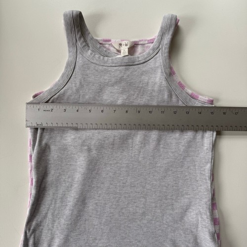 Set 2 Canotte – Grigio Chiaro e Rosa Scacchiera Stile Y2K Donna Taglia L - Foto 12 di 13
