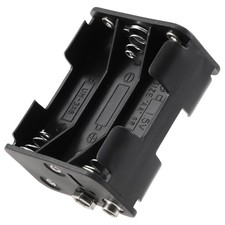 Side Spring 6 x 1.5 V AA Battery Holder Case Box Black V3L74990