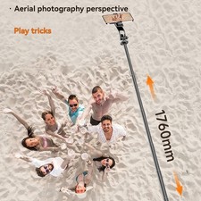 Selfie Stick Tripod With Fill Light, Extendable Phone Stand With Wireless Remote
