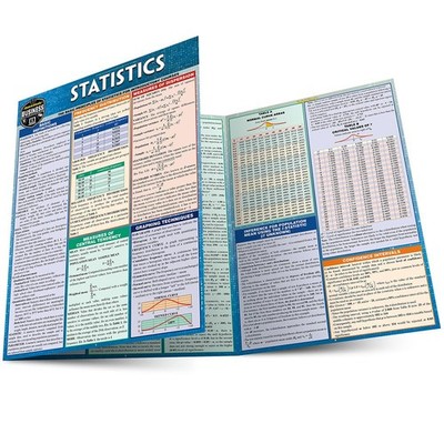 Statistics Laminate Reference Chart: Parameters, Variables, Intervals, Proportio