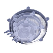 6pcs Silicone Stretch Lids for Food Storage