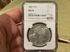 1881-S Morgan Silver Dollar NGC MS63