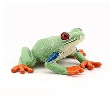 Red Eyed Tree Frog Animal Figure Toy PVC Doll Small Figurine Birthday Gifts