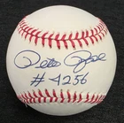 PETE ROSE Signed 4256 HIT TOTAL Official MLB Baseball-HOF?-PHILLIES-REDS-JSA