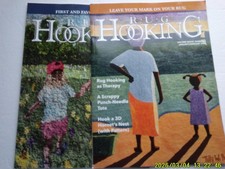 Magazine Rug Hooking Lot of 2 June/Jul/Aug 2025 Jan/Feb 2026 LIKE NEW samples