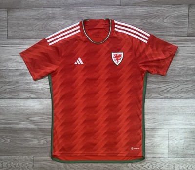 WALES NATIONAL TEAM 2022 2023 HOME FOOTBALL SHIRT SOCCER JERSEY Adidas Size L