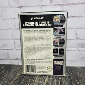 Where in Time is Carmen Sandiego (Nintendo Entertainment System, 1991) NES CIB