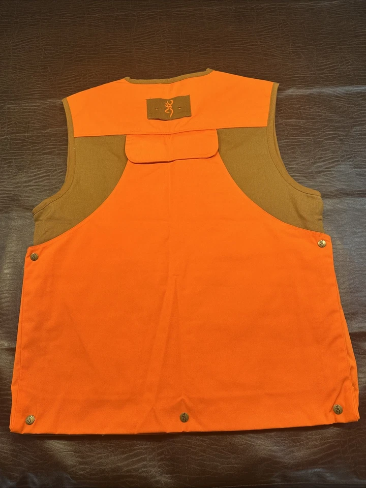 Browning Vest Men's Size L Pheasants Forever Tan Blaze Orange REACTAR Lot - Image 2 of 4