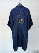 Chinese Satin Robe Vintage Hong Kong Size S