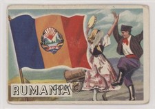 1956 Topps Flags of the World Romania Rumania #31 0s4