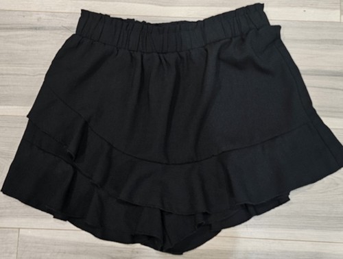 Black Ruffle Skort Teen Size Small