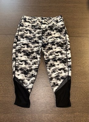PRO-PLAYER Pants Women's Capris Leggings Polyester Blend Stretch Black Size M