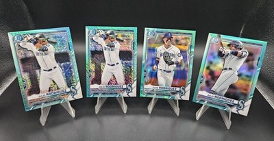 Julio Rodriguez 2021 Bowman Chrome Aqua Color Match Set /125 /125 /199 /225