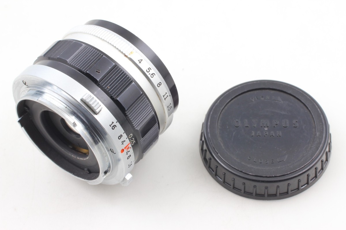 Olympus E Zuiko Auto W 25mm f/4 Lens For Pen F FV FT Exc+++++ from