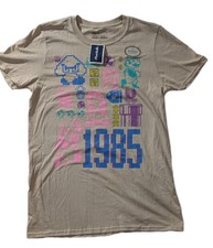 Nintendo Super Mario Bros Graphic T Shirt NWT Small 1985 Retro Beige 2021