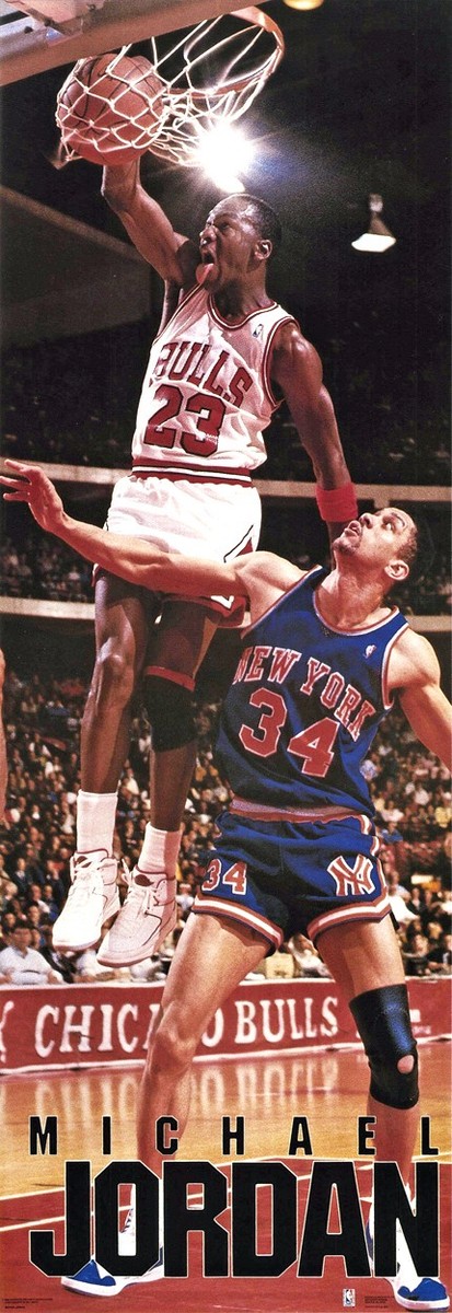 Michael Jordan POSTER SLAM Vintage 1987 Chicago Bulls Costacos