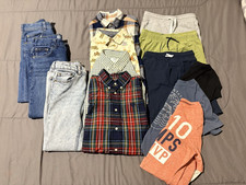 Lot of Boy's Clothing: Jeans, Shorts  Button-Ups, Etc. Various Brands Size 7-8