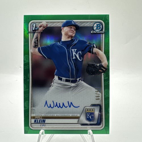 Will Klein Auto Green Refractor /99 2020 Bowman Draft
