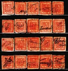 INDIAN PRINCELY STATE RAJGADH STATE 20 PCS REVENUE FISCAL USED STAMPS CV $700 #1