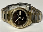 1970s  VINTAGE Seiko 5 Automatic 7019-5080 37mm, Gold tone calendar 21 jewels