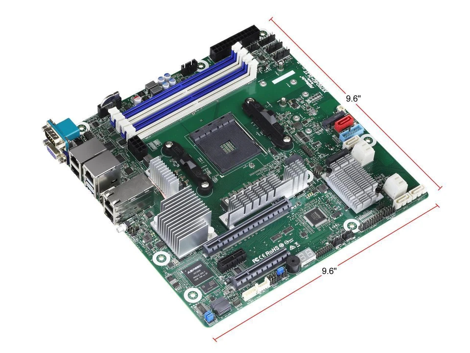 AsRock Rack X570D4U-2L2T micro-ATX Server Motherboard AMD AM4 PGA 1331 Dual 10GL - Image 4 of 4