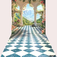 10'x20' Floral Balcony Pillar Scenic Microfiber Fabric background backdrop SD278