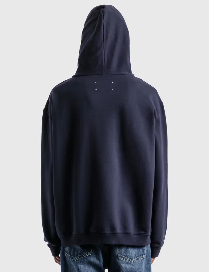 【関税&送料込】Maison Margiela Navy Blue Cotton Sweatshirt Logo cotton fleece sweatshirt in blue - Maison Margiela
