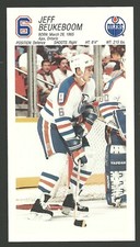 Jeff Beukeboom Edmonton Oilers Team Issued Hockey Postcard A