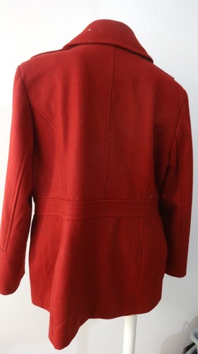 MICHAEL KORS Women's Wine Red Peacoat Size XL - Picture 3 of 6