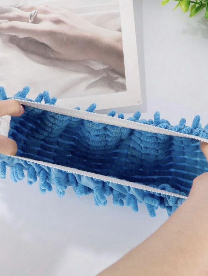 Zapatillas fregona de 10 piezas. 5 pares. Limpieza rápida mientras trapea con zapatillas de fregona. Foto 4 de 4