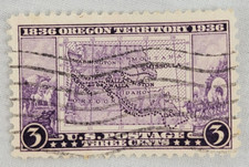 U.S. Postage ~ Oregon Territory 1836-1936 ~ 3¢ Stamp ~ Posted ~ 1936 ~ Q23