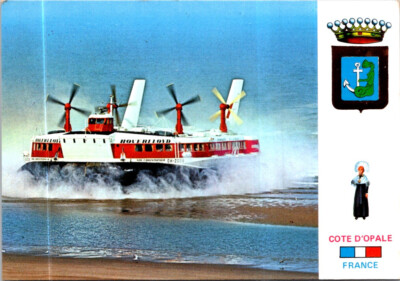 3-2-25 (457) France - Hovercraft ship Calais to Ramsgate crossing