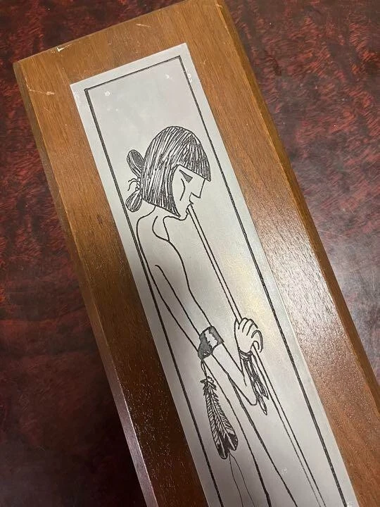 Rare Preston Monongye zinc engravings Hopi